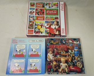 Assorted Springbok Jigsaw Puzzles Group