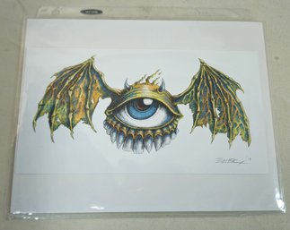Official 2018 Emek Flying Eyebat #3 Handbill Signed