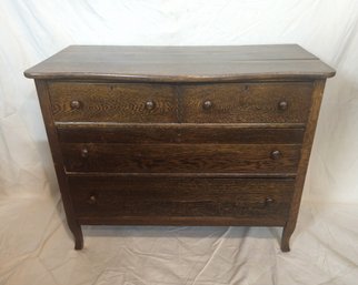 Antique 4-Drawer Wood Dresser