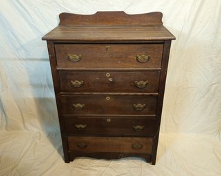 Antique Larkin Soap Co. 5-Drawer Wood Dresser