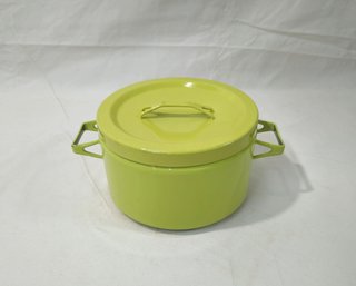 Vintage Arabia Finel Chartreuse Enamel 4qt. Pot