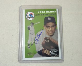 2003 Topps Heritage Yogi Berra Real One Certified Autograph Baseball Card