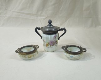 Assorted Antique 19th Century Wavecrest Glassware Articles Group