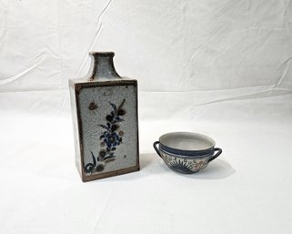 Assorted Contemporary Tonala Mexico Folk Art Pottery Group