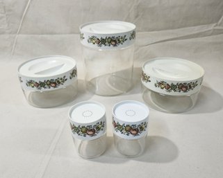 Assorted Vintage Pyrex Ware Stack 'N' See Spice Of Life Storage Containers & Shakers Group