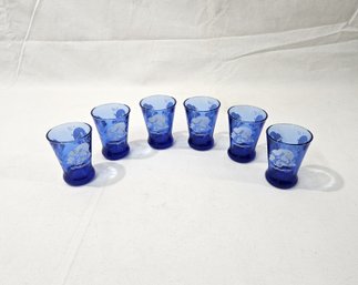 Vintage Hazel Atlas Windmill Whiskey Glasses Set Of 6