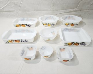 Assorted Vintage AH Fire King Gay Fad Fruits Kitchenware Group