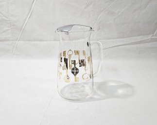 Vintage Pyrex Gold Key 60 Oz. Glass Carafe