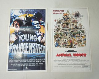 Vintage 1981 Topps Movie Animal House & Young Frankenstein Giant Pin-up Posters