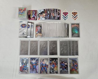 Assorted Complete 1993-95 Skybox DC Superman Trading Card Base Sets & Additional Group