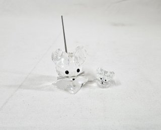 Assorted Swarovski Mouse Crystal Figurines Group