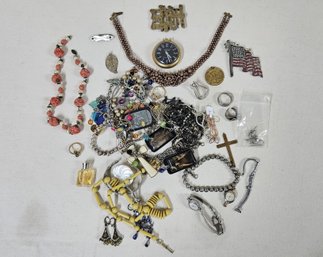 Assorted Vintage Costume Jewelry Group