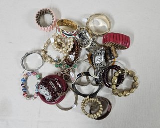 Assorted Vintage Costume Jewelry Bracelets Group