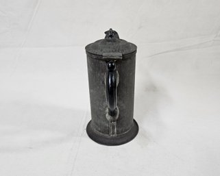 Antique 19th Century Tinware Flagon/Tankard