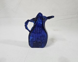 Vintage John Harko Hiram Brown/ M.W.W. Handblown Glass Pitcher Signed