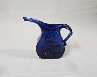 Vintage John Harko Hiram Brown/ Manchester, NH City Seal Handblown Glass Pitcher Signed