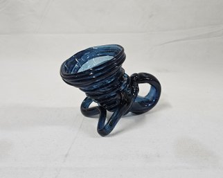 Vintage John Harko Handblown Glass Cornucopia Sculpture