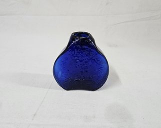 Vintage John Harko Hiram Brown/ Manchester, NH City Seal Handblown Glass Vase Signed