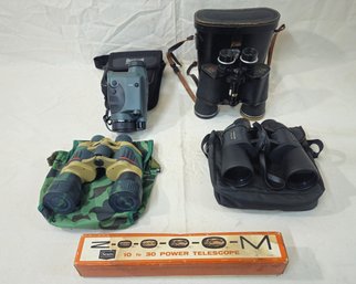 Assorted Binoculars & Other Optics Group