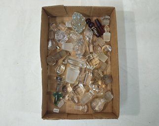 Assorted Antique & Vintage Glass Bottle Stoppers Group