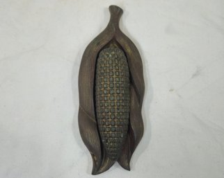 Vintage Corn On The Cob Brass Door Knocker