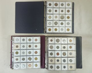 Assorted Binders Of Foreign Coins Group