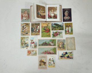 Assorted Antique Victorian Advertising Trade Cards Group