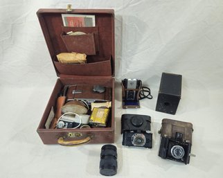 Assorted Vintage Cameras Group