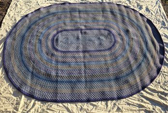 Oval Braided Rug ~117' X ~88' W