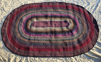 Oval Braided Rug ~104' X ~73' W
