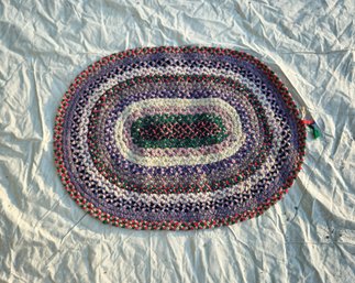Oval Braided Rug ~35' X ~26 1/2' W