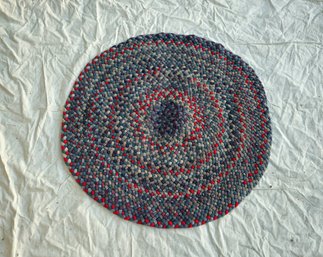 Round Braided Rug ~35 1/2' D.