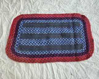 Rectangular Braided Rug ~43 1/2' X ~26 1/2'.