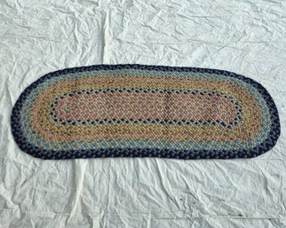 Oval Braided Runner Rug ~77' X ~30'