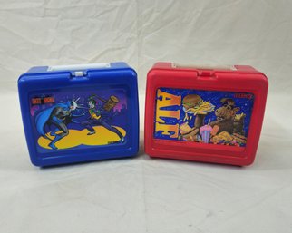 Vintage 1987 Thermos ALF & Batman Plastic Lunchboxes