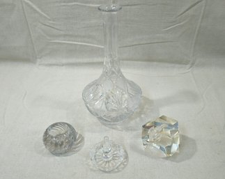 Assorted Crystal Glassware Group