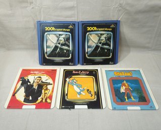 Assorted Vintage CED VideoDiscs Group