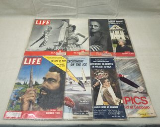 Assorted Vintage Life Magazines Group