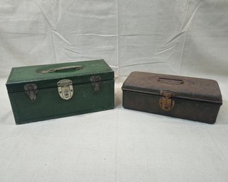 Assorted Vintage Metal Utility Boxes Group