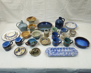 Assorted Contemporary Signed Studio Art Pottery Group