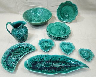 Assorted Wedgwood Green Glaze Articles Group