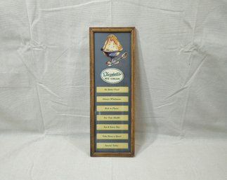 Vintage Framed Turnbull's Green Mountain Ice Cream Advertisement