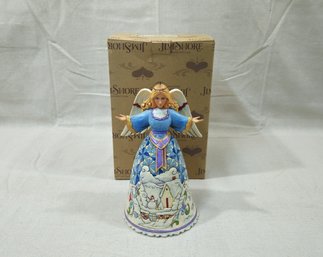 Jim Shore Winters Wonder's Winter Angel/Winter Scene Figurine