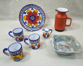 Assorted Vintage Italian Ceramic Articles Group