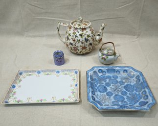 Assorted Vintage Japanese Hand Painted Ceramic Articles Group