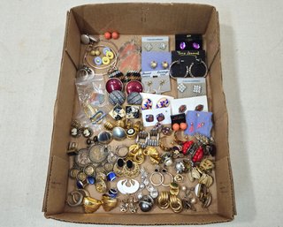 Assorted Vintage Costume Jewelry Earring Sets Group