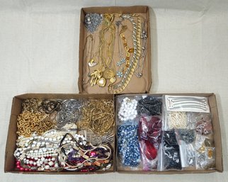Assorted Vintage Costume Jewelry Necklaces Group
