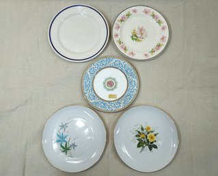Assorted Vintage Ceramic Salad Plates Group