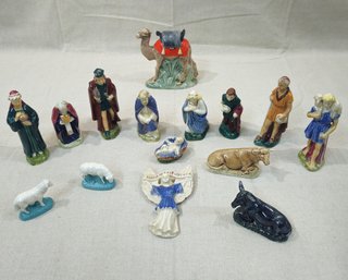 Vintage Holland Mold Ceramic Nativity Set