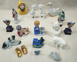 Assorted Vintage Ceramic Figurines Group